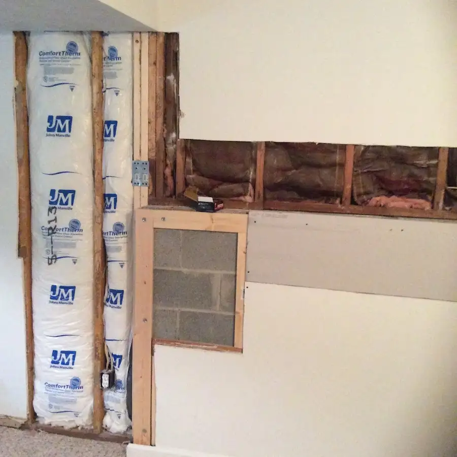 Wall insulation replacement during Odor Removal & Deodorization in Norman